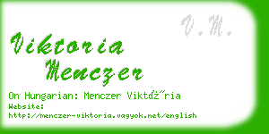 viktoria menczer business card